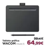 Oferta de Wacom - Tableta Gráfica por 64,99€ en El Corte Inglés