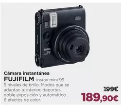 Oferta de Fujifilm -  Camara Instantanea por 189,9€ en El Corte Inglés