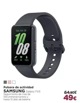 Oferta de Samsung - Pulsera De Actividad por 49€ en El Corte Inglés