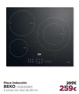 Oferta de Beko - Placa Induccion por 259€ en El Corte Inglés