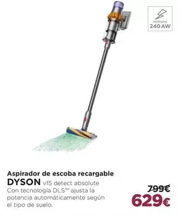 Oferta de Dyson - Aspirador De Escoba Recargable por 629€ en El Corte Inglés