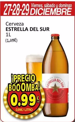 Oferta de Estrella del Sur - Cerveza por 0,99€ en SPAR