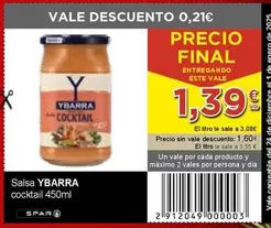 Oferta de Ybarra - Salsa por 1,39€ en SPAR