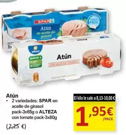 Oferta de Spar - Atun por 1,95€ en SPAR