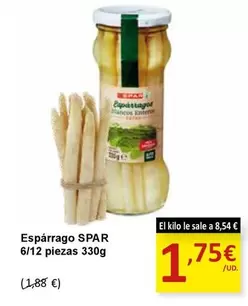 Oferta de Spar - Esparrago 6/12 Piezas por 1,75€ en SPAR