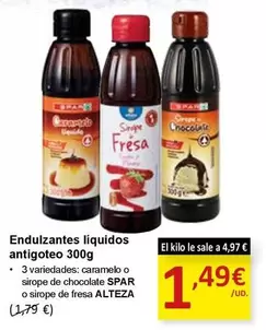 Oferta de Spar - Endulzantes Liquidos Antigoteo por 1,49€ en SPAR