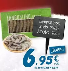 Oferta de Apolo - Langostinos Crudo por 6,95€ en SPAR