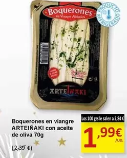 Oferta de Arteiñaki - Boquerones En Viangre Con Aceite De Oliva por 1,99€ en SPAR