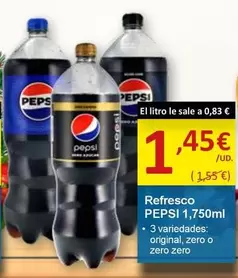 Oferta de Pepsi - Refresco por 1,45€ en SPAR