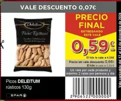 Oferta de Deleitum - Picos Rústicos por 0,59€ en SPAR