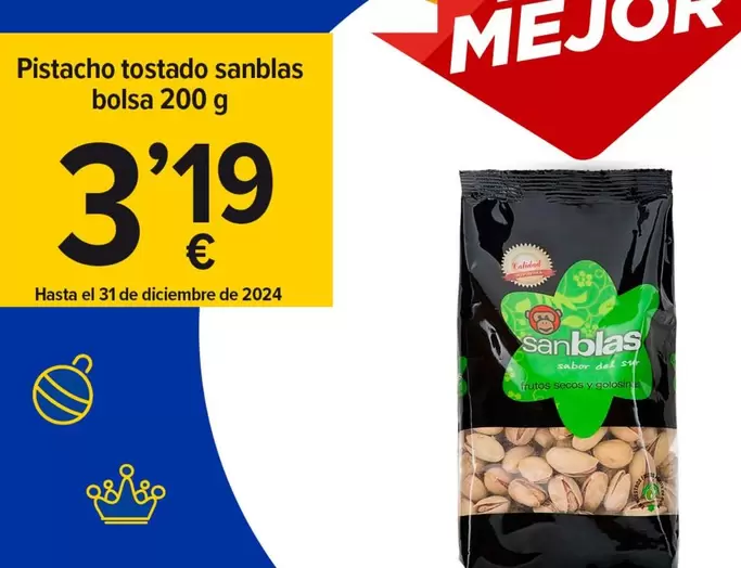 Oferta de Pistacho Tostado por 3,19€ en Cash Fresh