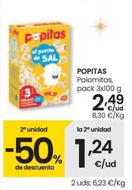 Oferta de Popitas - Palomitas por 2,49€ en Eroski