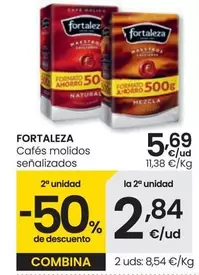 Oferta de Fortaleza - Cafés Molidos Senalizados por 5,69€ en Eroski