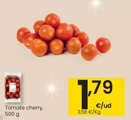 Oferta de Tomate Cherry por 1,79€ en Eroski