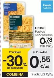 Oferta de Eroski - Pastas Senalizadas por 0,78€ en Eroski