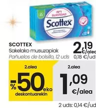 Oferta de Scottex - Panuelos De Bolsillo por 2,19€ en Eroski