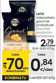 Oferta de Lay's - Gourmet Productos Senalizados por 2,79€ en Eroski