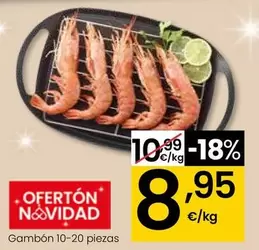 Oferta de Gambón 10-20 Piezas por 8,95€ en Eroski