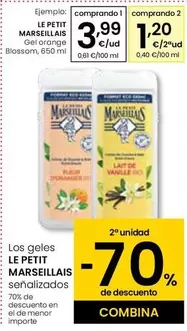 Oferta de Le Petit Marseillais - Gel Orange Blossom por 3,99€ en Eroski