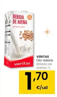 Oferta de Veritas - Bebida De Avena por 1,7€ en Eroski