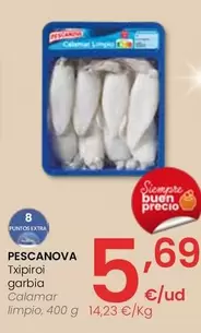 Oferta de Pescanova - Calamar Limpio por 5,69€ en Eroski