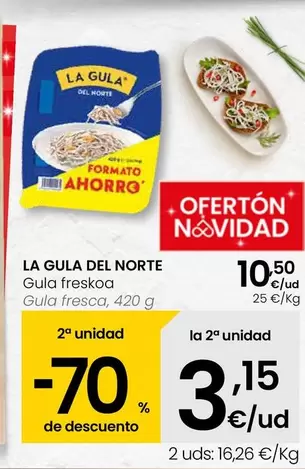 Oferta de La Gula del Norte - Gula Fresca por 10,5€ en Eroski