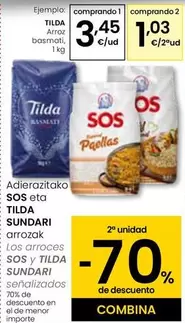 Oferta de Tilda - Arroz Basmati en Eroski