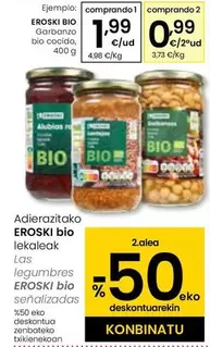 Oferta de Eroski - Garbanzo Bio Cordo en Eroski