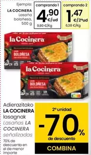 Oferta de La Cocinera - Lasañas en Eroski