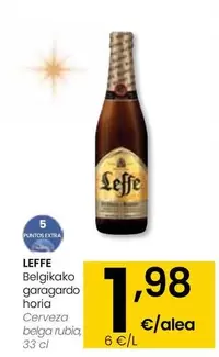 Oferta de Leffe - Cerveza Belga Rubia por 1,98€ en Eroski