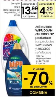 Oferta de Wipp - Detergente Gel Limpio&Liso por 13,99€ en Eroski