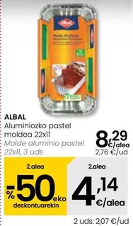 Oferta de Albal - Molde Aluminio Pastel por 8,29€ en Eroski