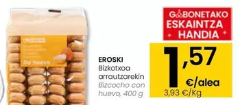 Oferta de Eroski - Bizcocho Con Huevo por 1,57€ en Eroski