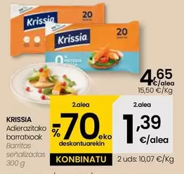 Oferta de Krissia - Barritas Senalizados por 4,65€ en Eroski