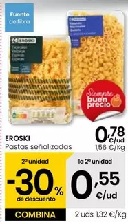 Oferta de Eroski - Pastas  por 0,78€ en Eroski