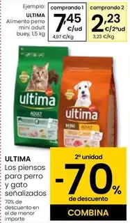 Oferta de Última - Piensos Para Perro Y Gato  por 7,45€ en Eroski