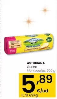 Oferta de Asturiana - Mantequilla por 5,89€ en Eroski