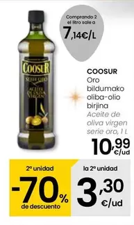 Oferta de Coosur - Aceite De Oliva Virgen Serie Oro por 10,99€ en Eroski