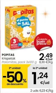 Oferta de Popitas - Palomitas por 2,49€ en Eroski