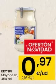 Oferta de Eroski - Mayonesa por 0,97€ en Eroski