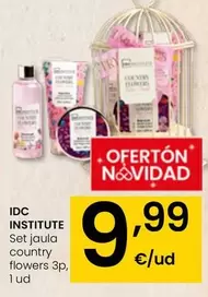 Oferta de Idc Institute - Set Jaula Country Flowers 3p por 9,99€ en Eroski