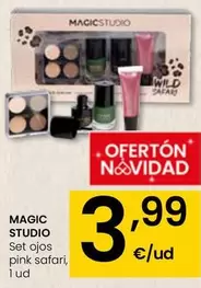 Oferta de Magic Studio - Set Ojos Pink Safari por 3,99€ en Eroski