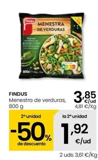 Oferta de Findus - Menestra De Verduras por 3,85€ en Eroski