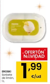 Oferta de Eroski - Sorbete De Limon por 1,99€ en Eroski