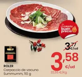 Oferta de Roler - Carpaccio De Vacuno Summumm por 3,58€ en Eroski