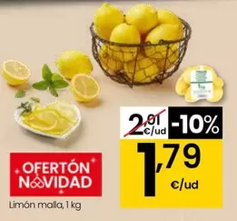 Oferta de Limón Malla por 1,79€ en Eroski