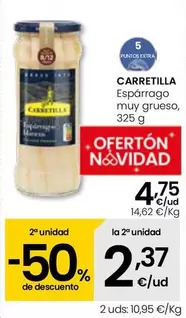 Oferta de Carretilla - Espárrago Muy Grueso por 4,75€ en Eroski