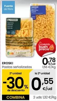 Oferta de Eroski - Pastas  por 0,78€ en Eroski