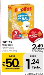 Oferta de Popitas - Palomitas por 2,49€ en Eroski