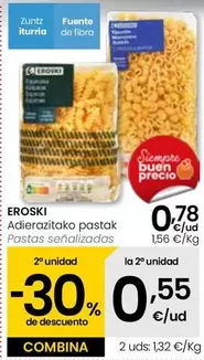 Oferta de Eroski - Pastas  por 0,78€ en Eroski